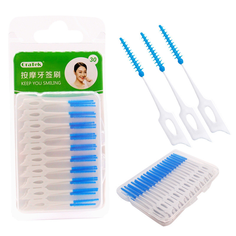 Soft silicone interdental brush TGN Toothbrush Manufacturers