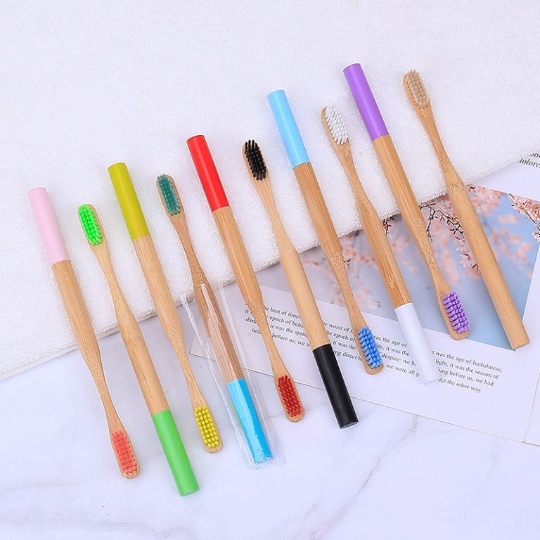 Environmentally friendly soft wool bristles custom Logo toothbrush