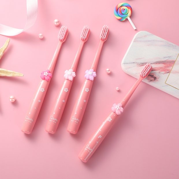 Cherry blossom toothbrush (2)