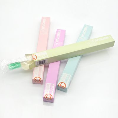 Independent single color box toothbrush set (2)